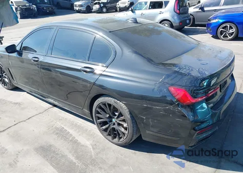 2021 BMW 740I из США, поврежденный, VIN WBA7T2C00MCF54348